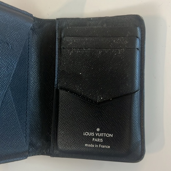 Louis Vuitton Pocket Damien Graphite Organizer Wallet Blue - Picture 3 of 7